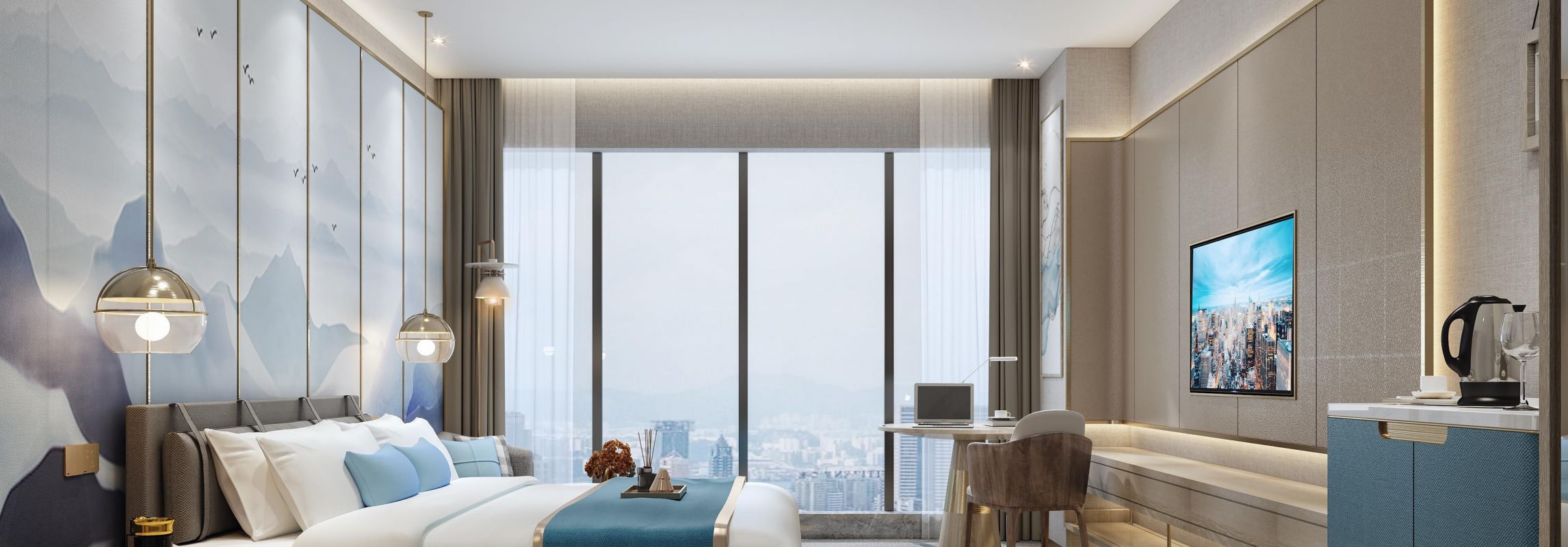 酒店客房：多媒体、无线网络